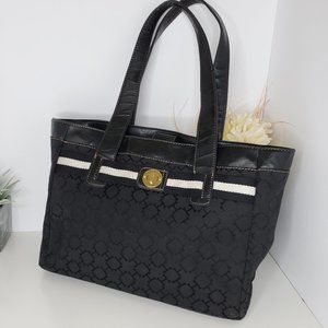 Tommy Hilfiger Black Jacquard Tote